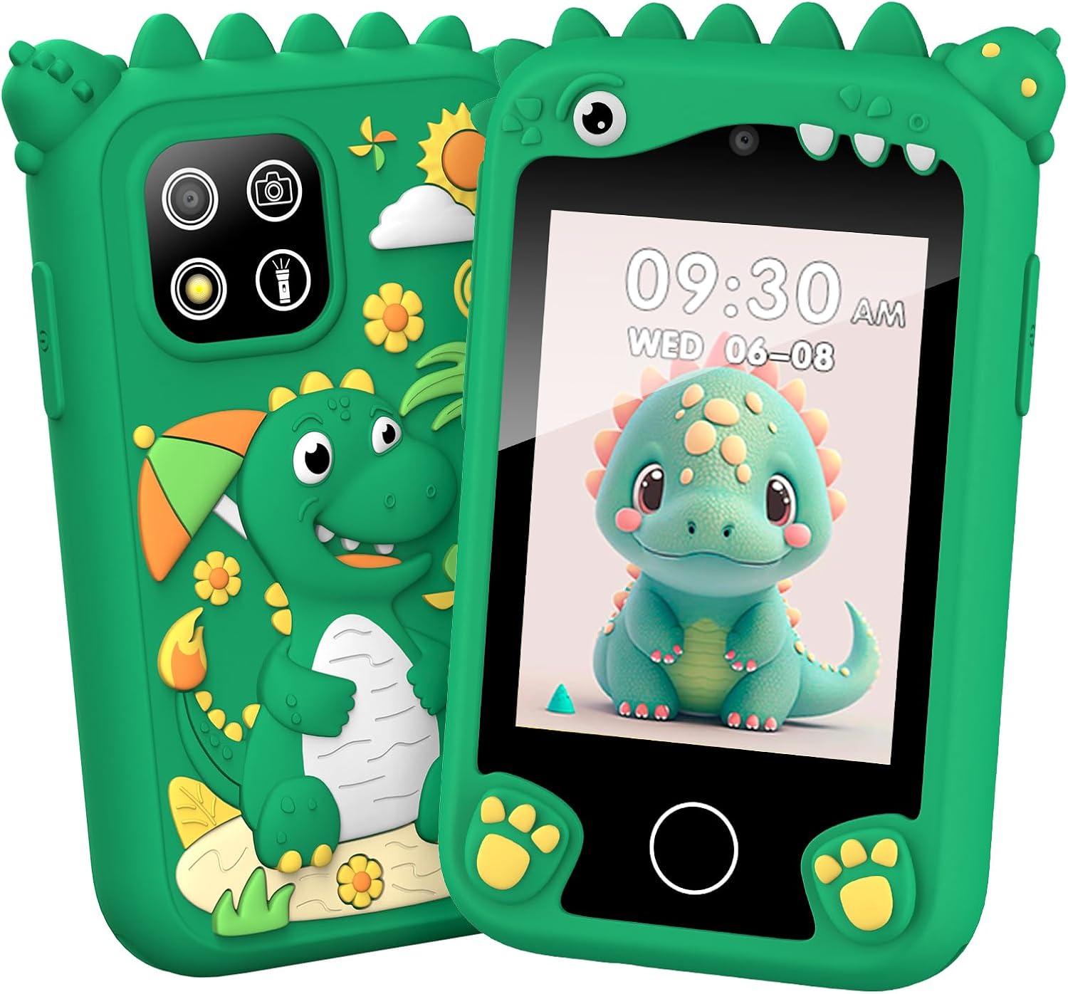 Kids Smart Phone Camera for Kids Screen Touch 2.8" IPS Screen Games Silicone Cover Digital Video Camera for Toddler Real Toy Camera for Kids - Multicolor