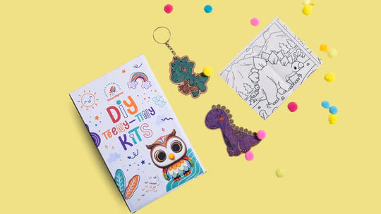 ilearnngrow Teeny Tiny DIY Dino Painting Kit – 3‑in‑1 Dinosaur Craft Set for Kids