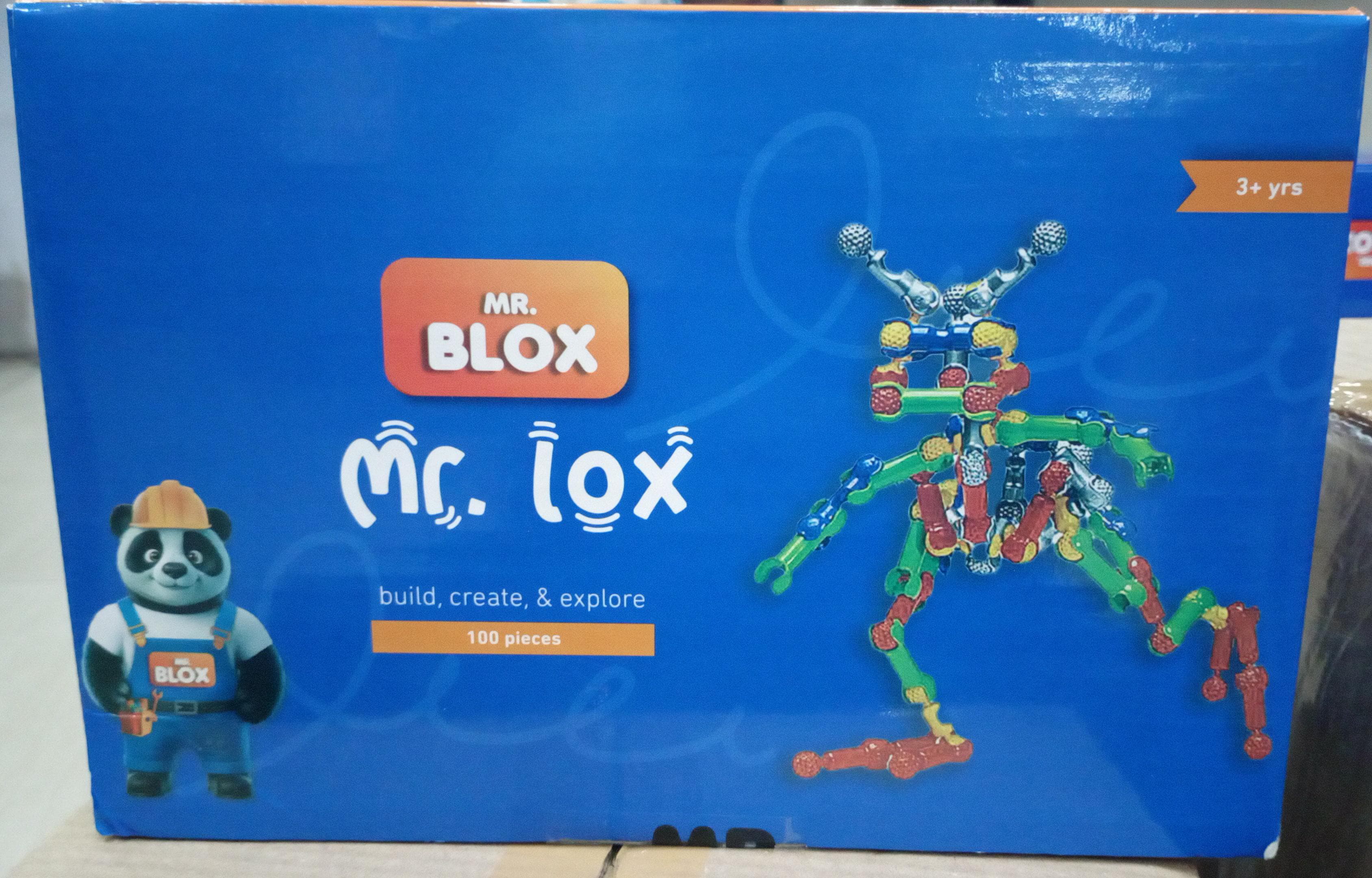 Mr. Blox Building Blocks For Kids - Mr. Lox - Build, Create and Explore - 100 Pcs - Multicolor