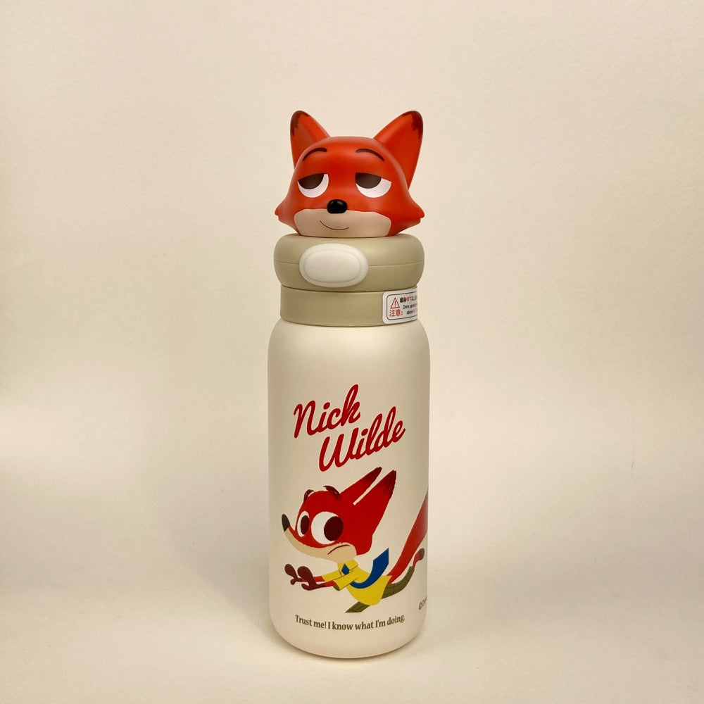 3D Character Insulated Water Bottle Playful | Cartoon Design Leak-Proof Thermos for Kids
