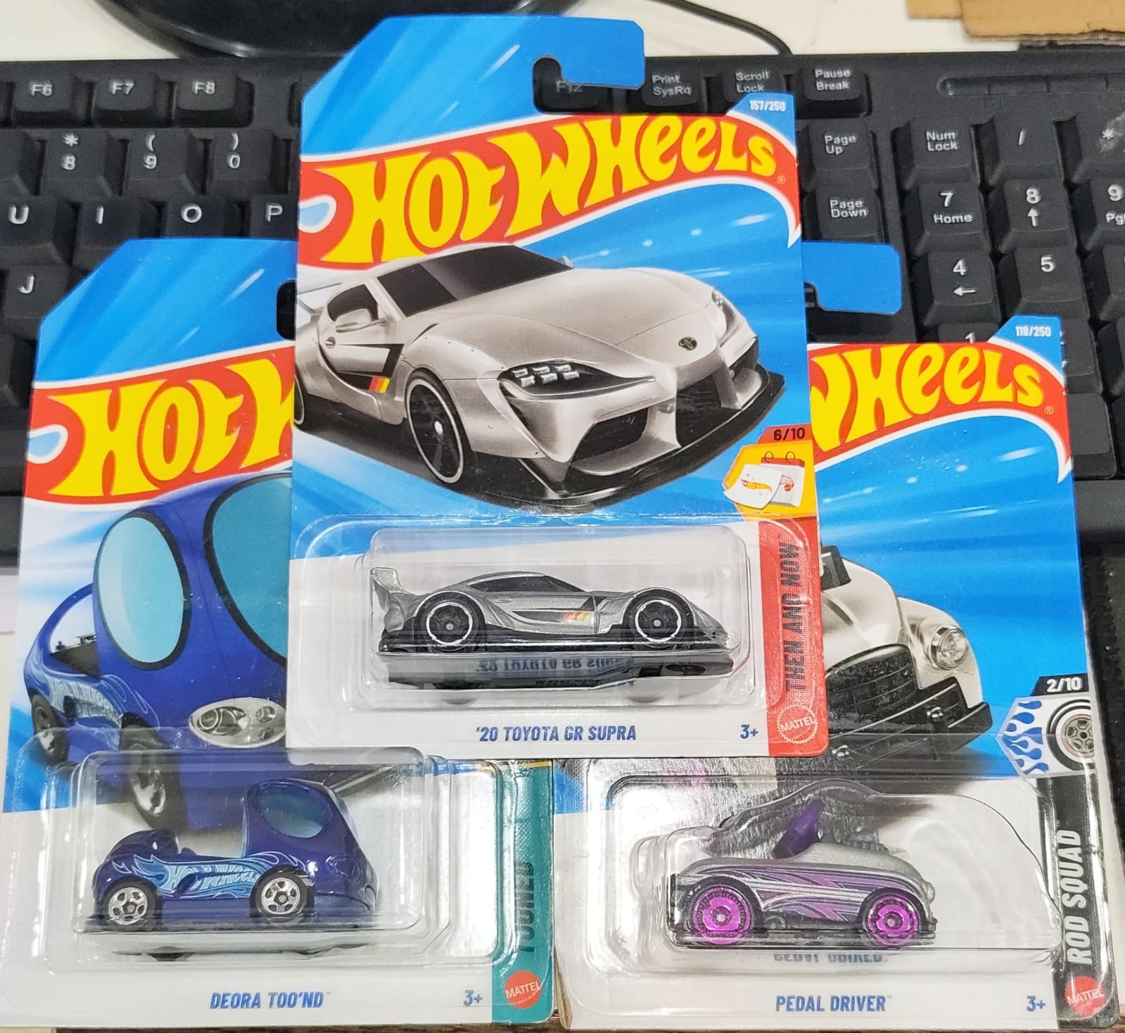 Hot Wheels Mainline - Mix Combo Pack of 3 Cars - Long Card - 001