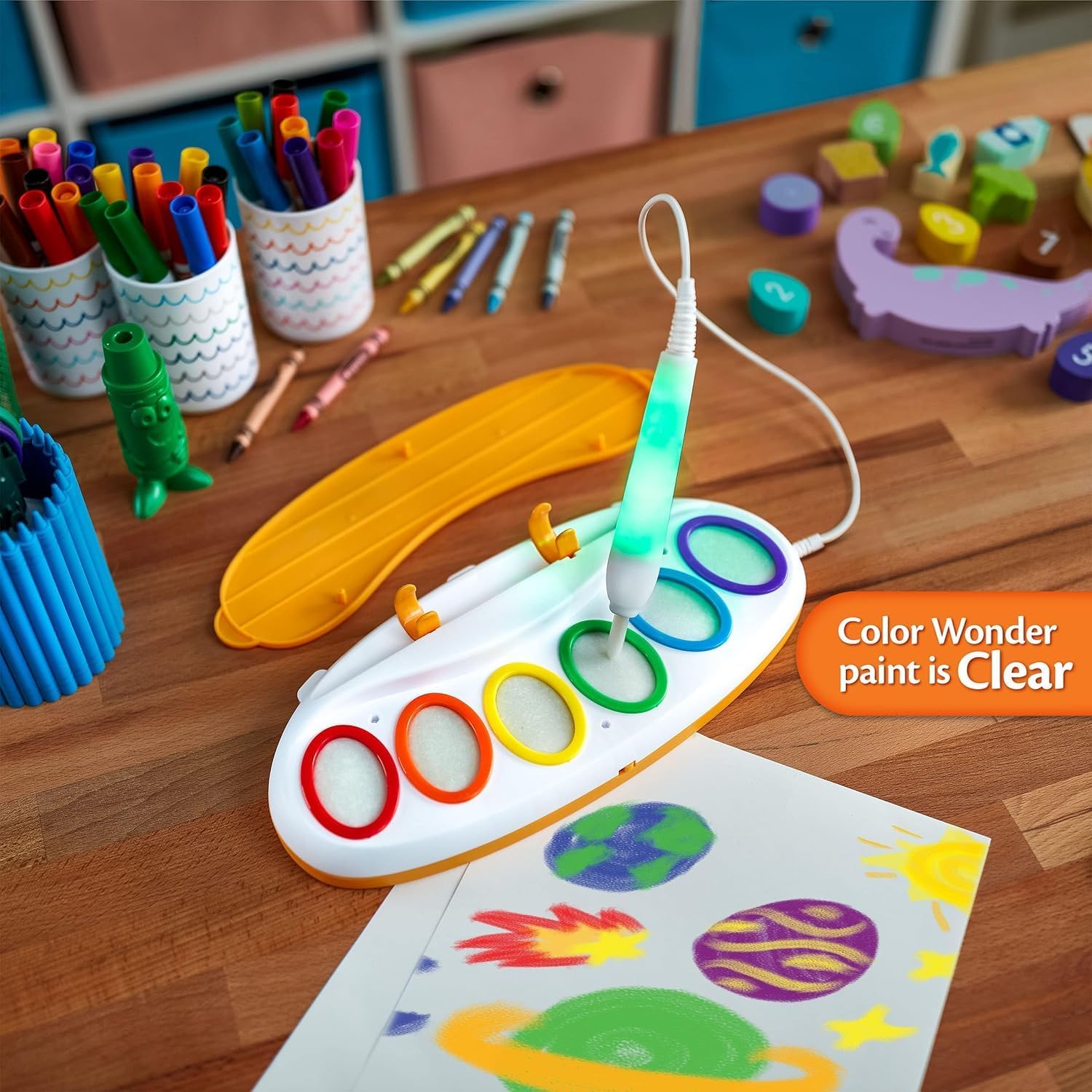 Color Draw | Mess Free Magic Light Brush Multicolor Ink No Spill Painting Pen for Kids Reusable Magic Drawing Brush Toy Safe & Creative Art Activity Set