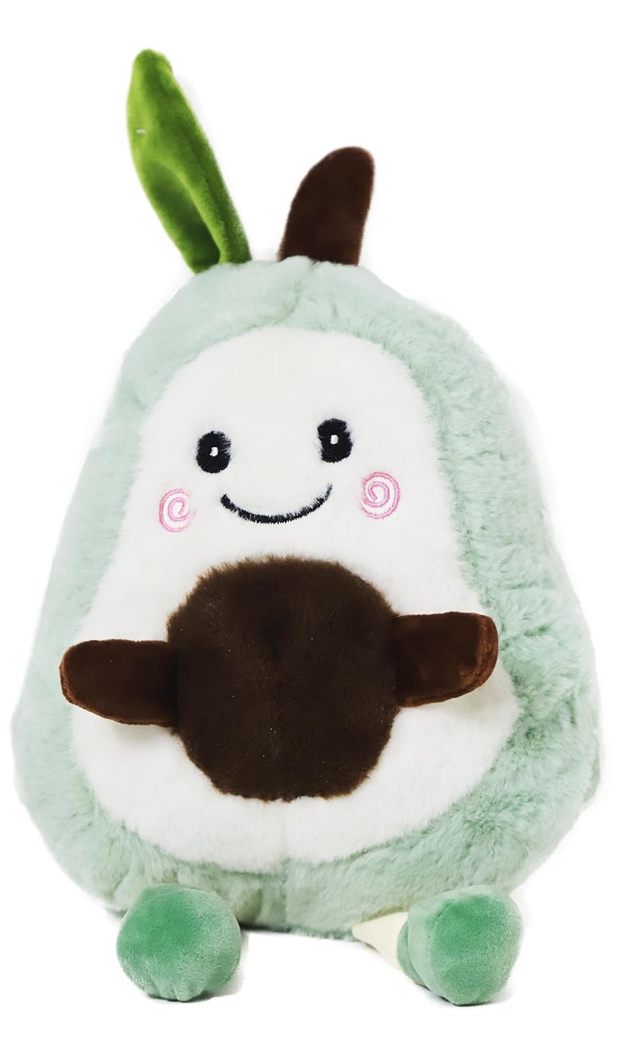 Little Avacado Teddy Soft Toy for Kids Plush Green Cute Face | Avacado Spongy Animal for Baby