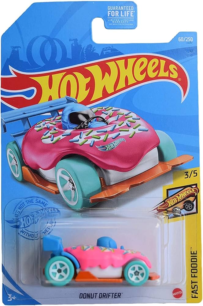 Hot Wheels Imported Premium -Donut Drifter - HW Fast Foodie - Long Card