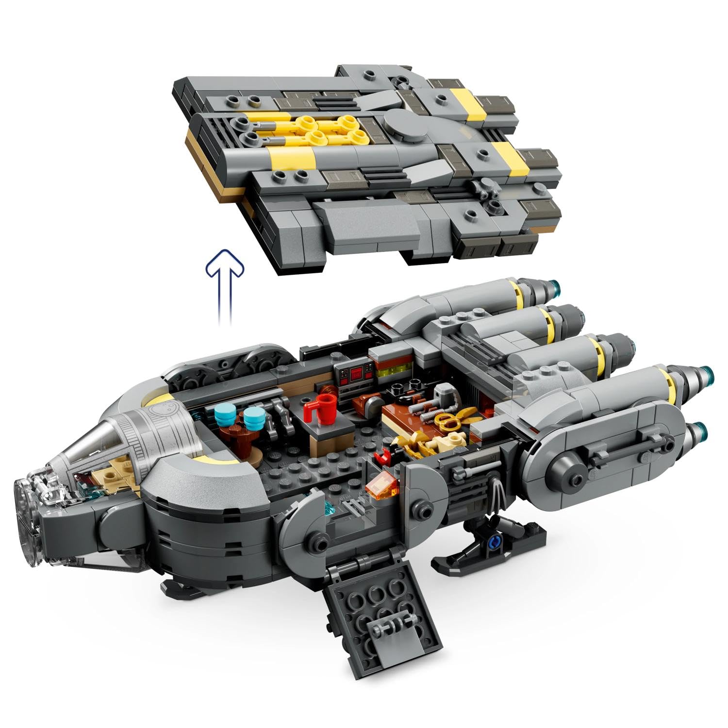 LEGO® Star Wars: The Mandalorian and Grogu™ Anzellan Starship Toy Building Set for Kids - 75445