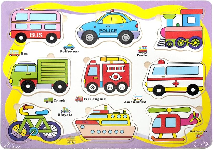 Pre-School Wooden Puzzle for Kids Jigsaw Puzzles for Baby Learning Toys