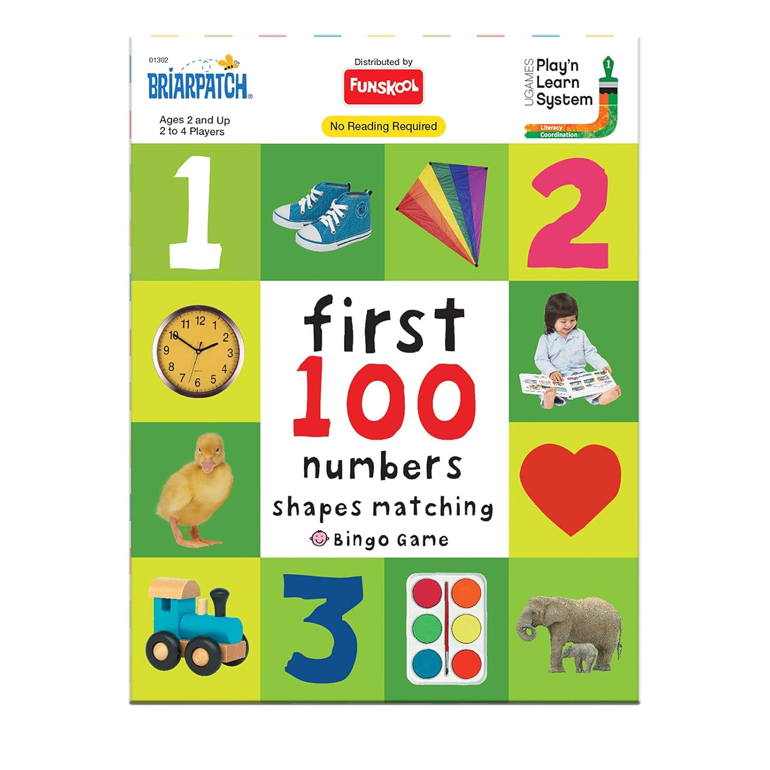 Funskool Games, First 100 Numbers Shapes, Matching Bingo Game, University Games, Educational Game for Kids