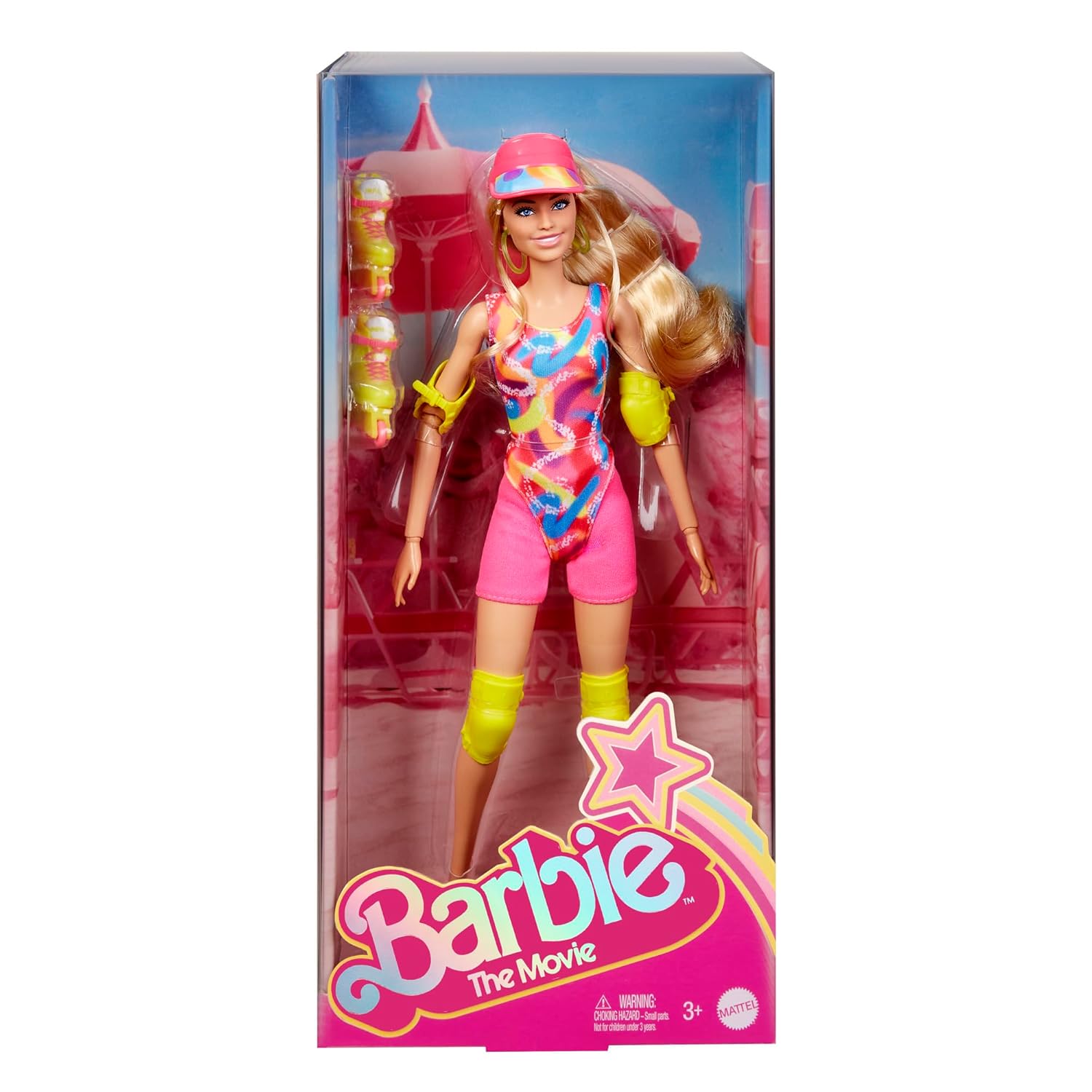 Barbie™ The Movie Doll, Margot Robbie as, Collectible Inline Skating Doll Wearing Leotard, Biker Shorts and Inline Skates