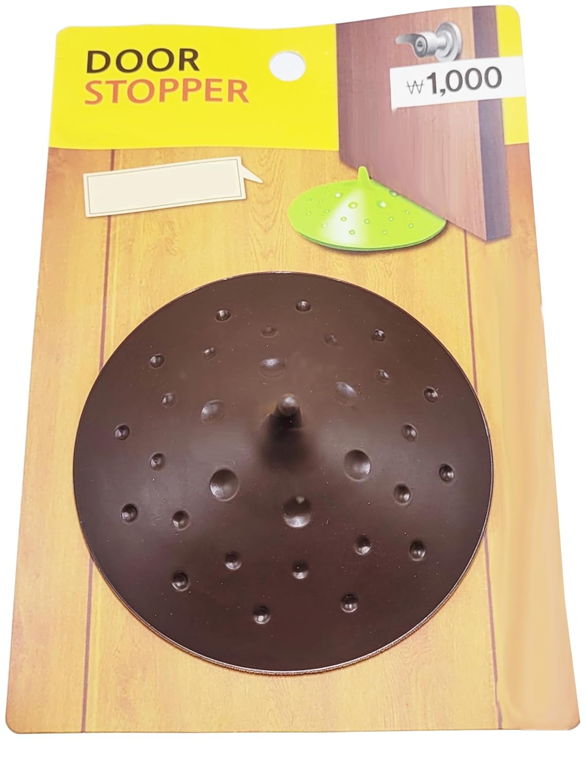 Non-Slip Round Door Stopper Block Wedge Doorstops for All Types of Floor Home Office Door Safety Protection Multicolor Pack of 3 Pcs