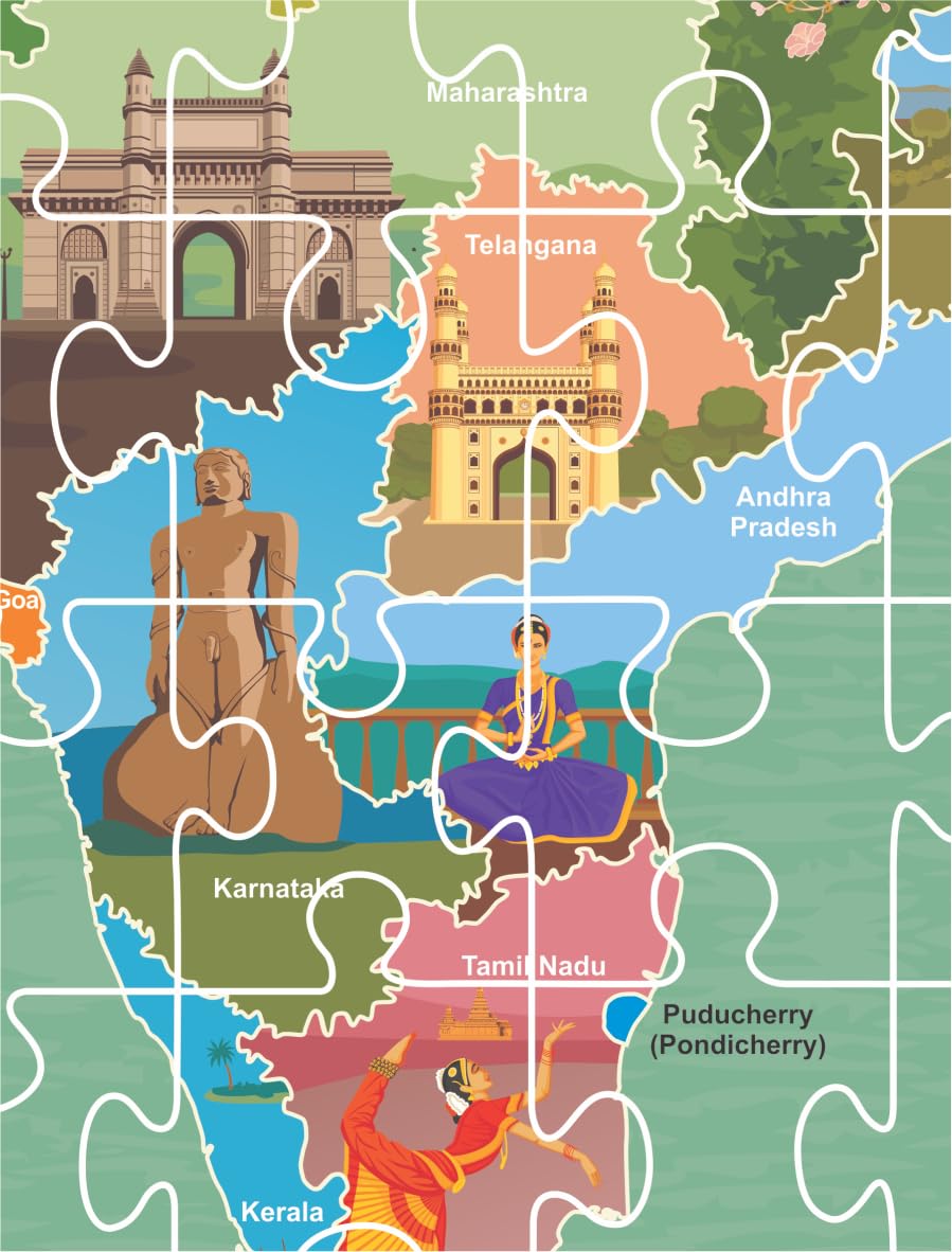 goDiscover Kids Best India-Map Puzzle, Interactive, Multi-Lingual (with Additional SmartPen), Life Long Learning, 10 Hours Audio Content of Capitals, Languages, Wildlife, Sports, Art and Music etc