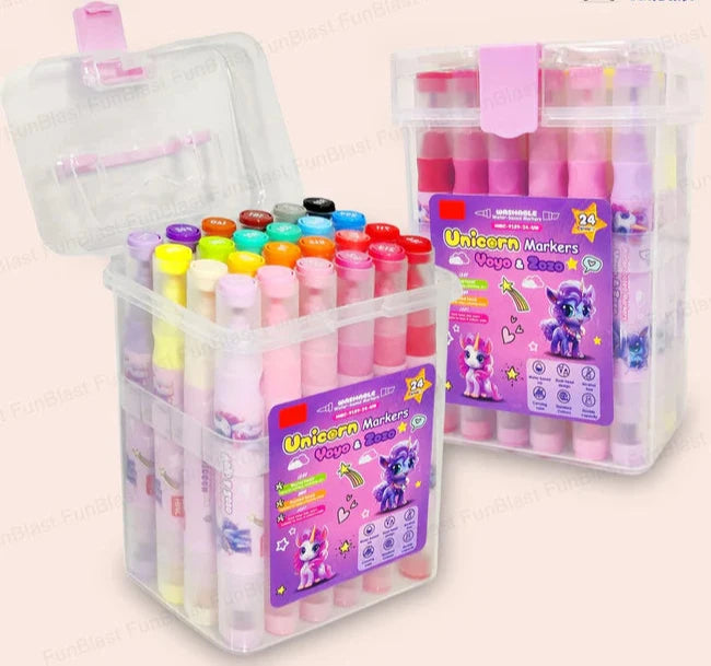 Unicorn Colour Marker & Highlighter | 24 Shades