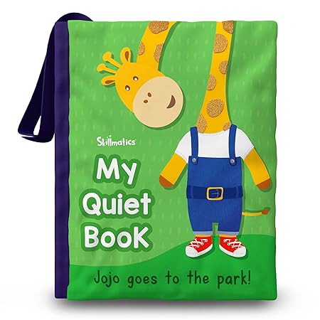 Skillmatics Quiet Book - Sensory Activity Book With 11 Interactive Daily Activities For Kids