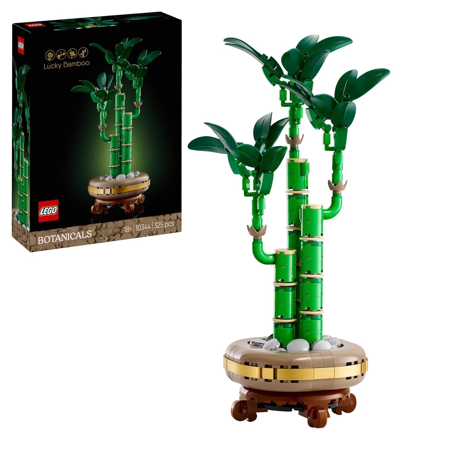 LEGO Botanicals Lucky Bamboo Plant Decor 10344 Building Blocks for 18+ Gift