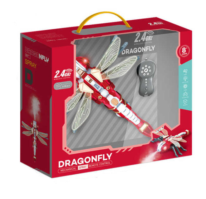 Interactive Dragonfly Toy - Spray and Dancing Robot Insect with Music for Kids