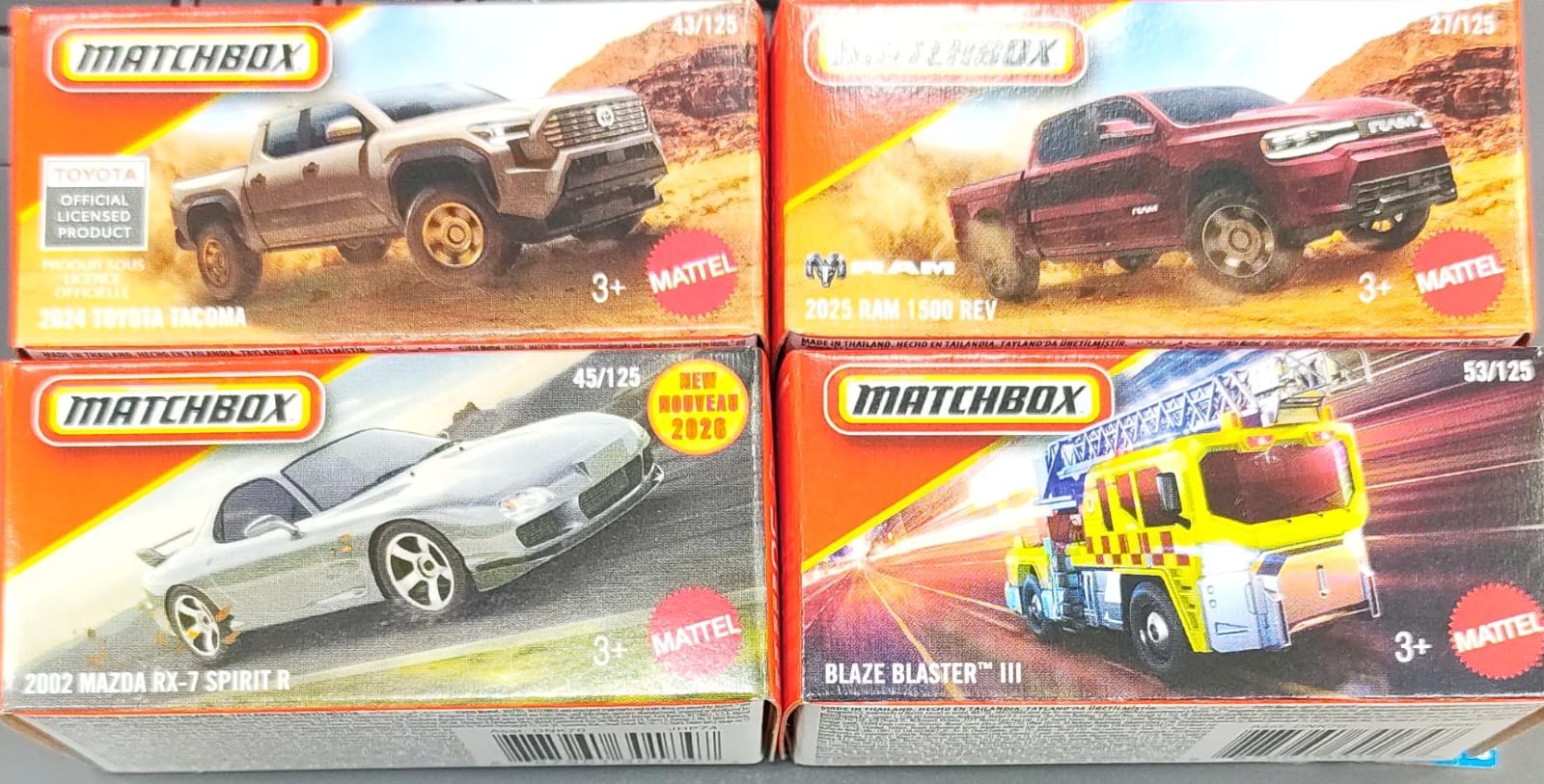 Matchbox Mainline - Combo Pack of 4 Cars - DNK70-04