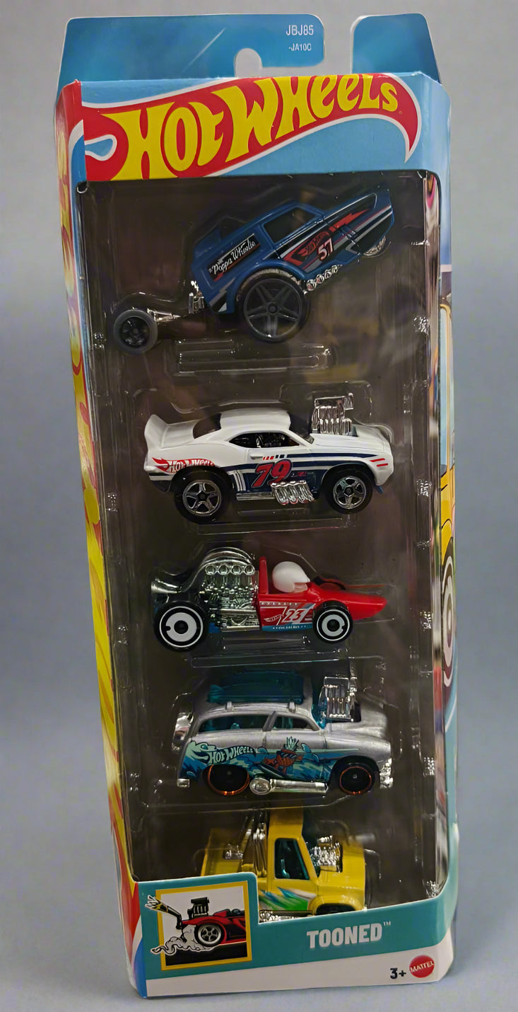 Hot Wheels - Tooned Car - Set of 5 - Multicolor - JBJ85