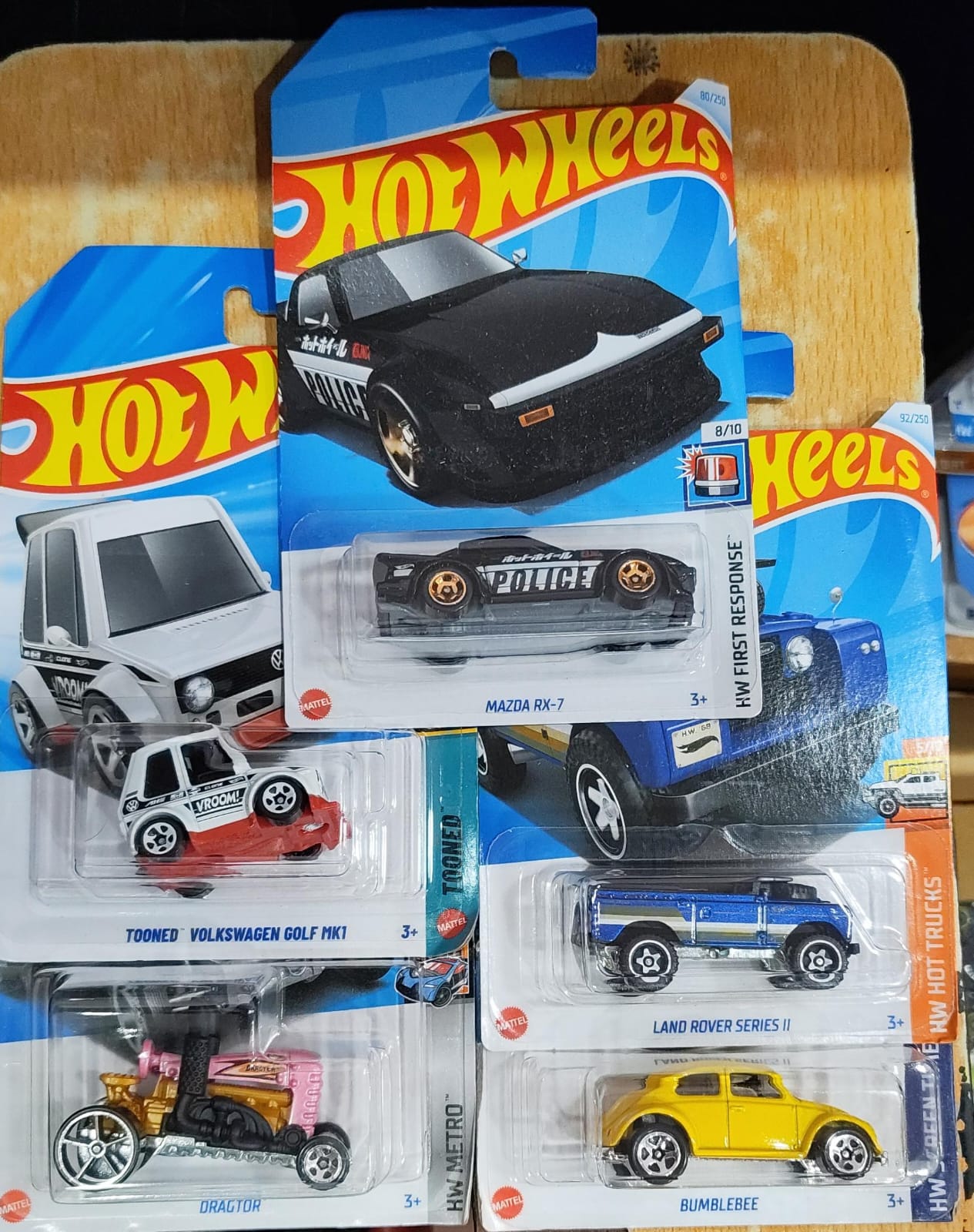 Hot Wheels Mainline - L Case (2025) - Combo Pack of 5 Cars - Long Card