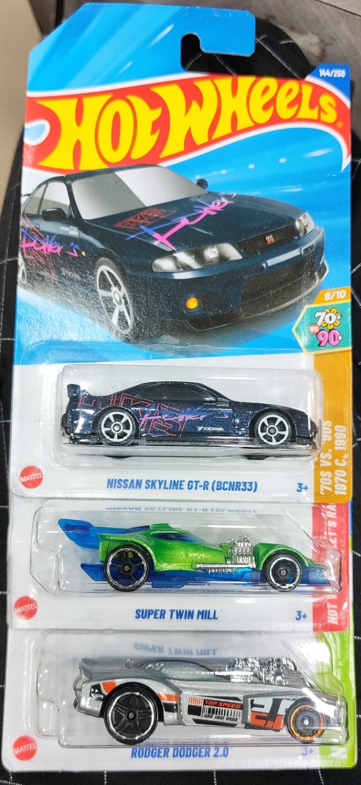 Hot Wheels Mainline - Combo Pack of 3 Cars - P Case & N Case Combo - Long Card (0)