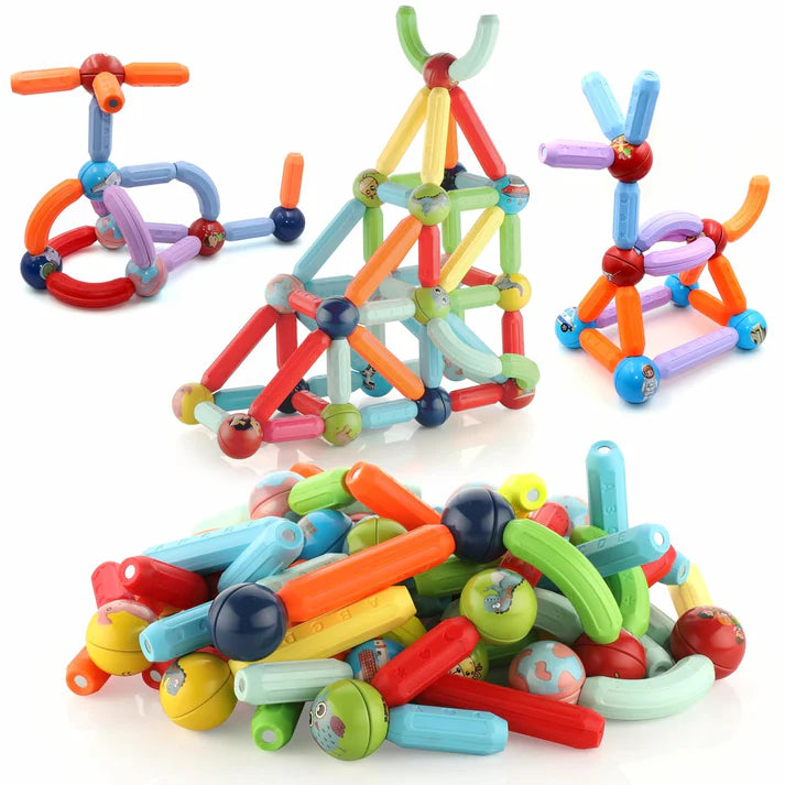 Chanak Magnetic Sticks Building Blocks - STEM Learning Toys for Creative Minds