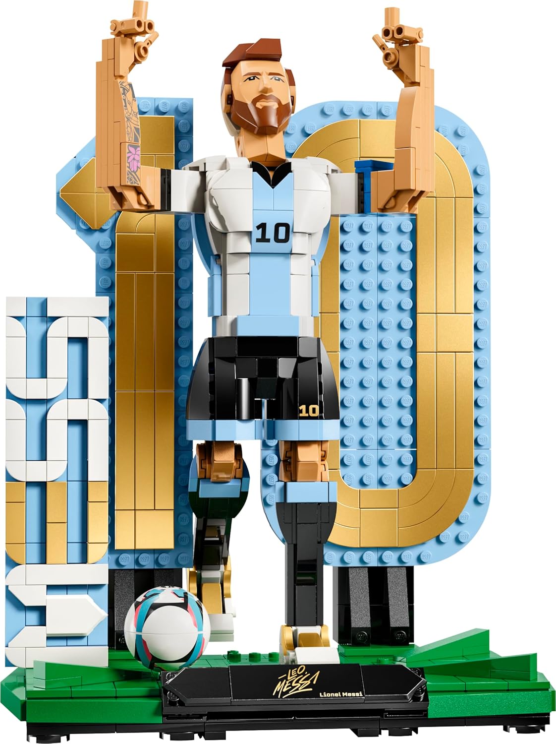 LEGO® Editions Lionel Messi – Soccer Legend - Building Set for Kids - Soccer Decor - 43015