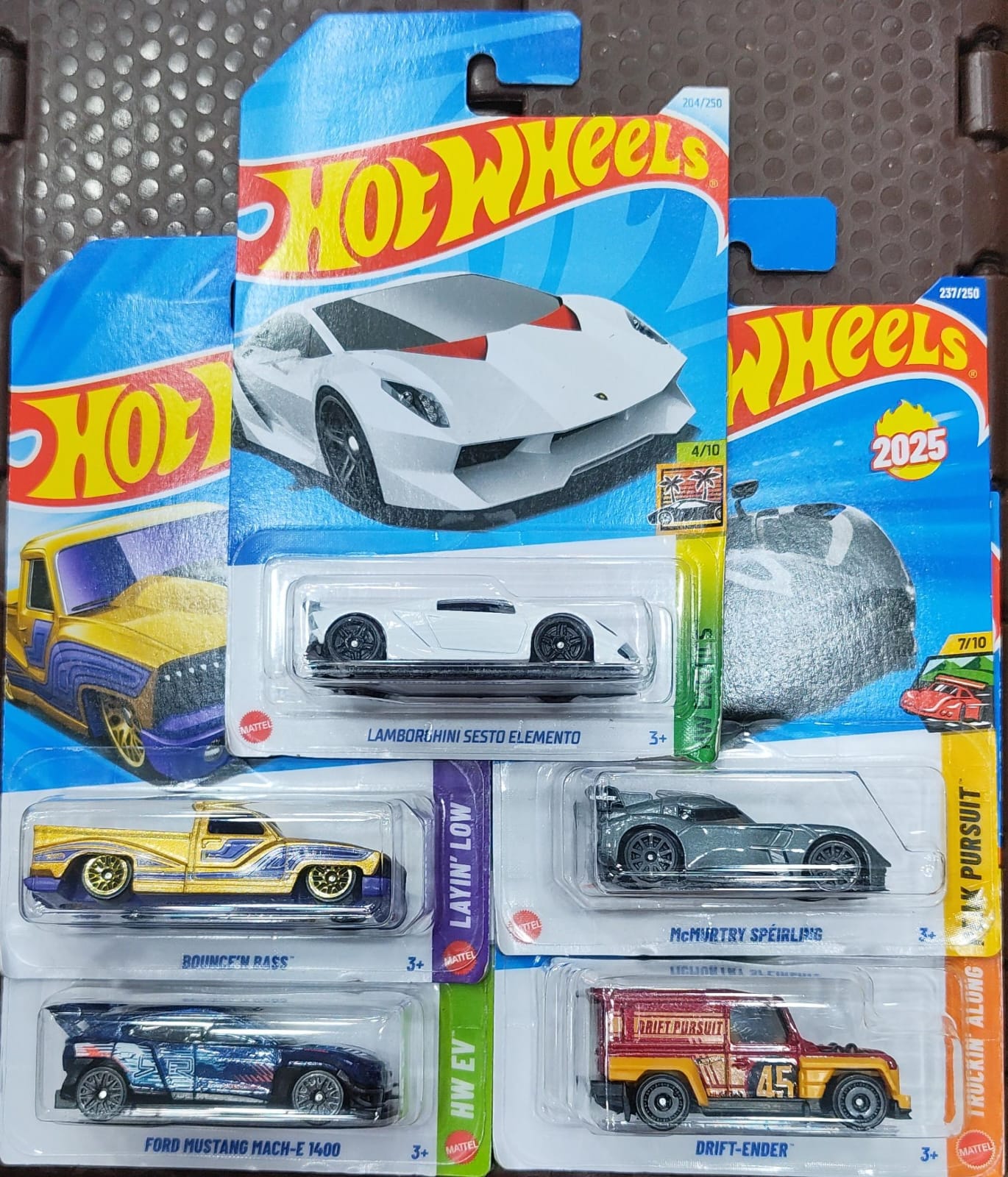 Hot Wheels Mainline - Combo Pack of 5 Cars - Long Card - 002