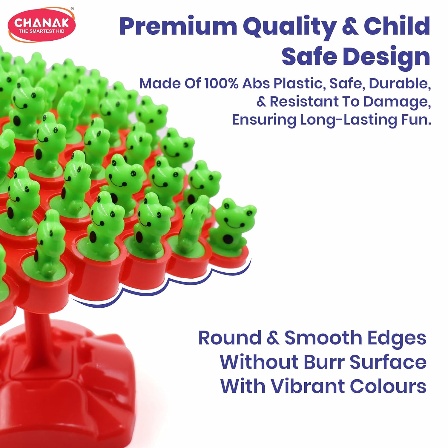 Chanak 50 Pcs Frog Tree Balance Stacking Board Game for Kids Educational Toys Froggy Wobble Swing Stack Balance Game for Boys Girls