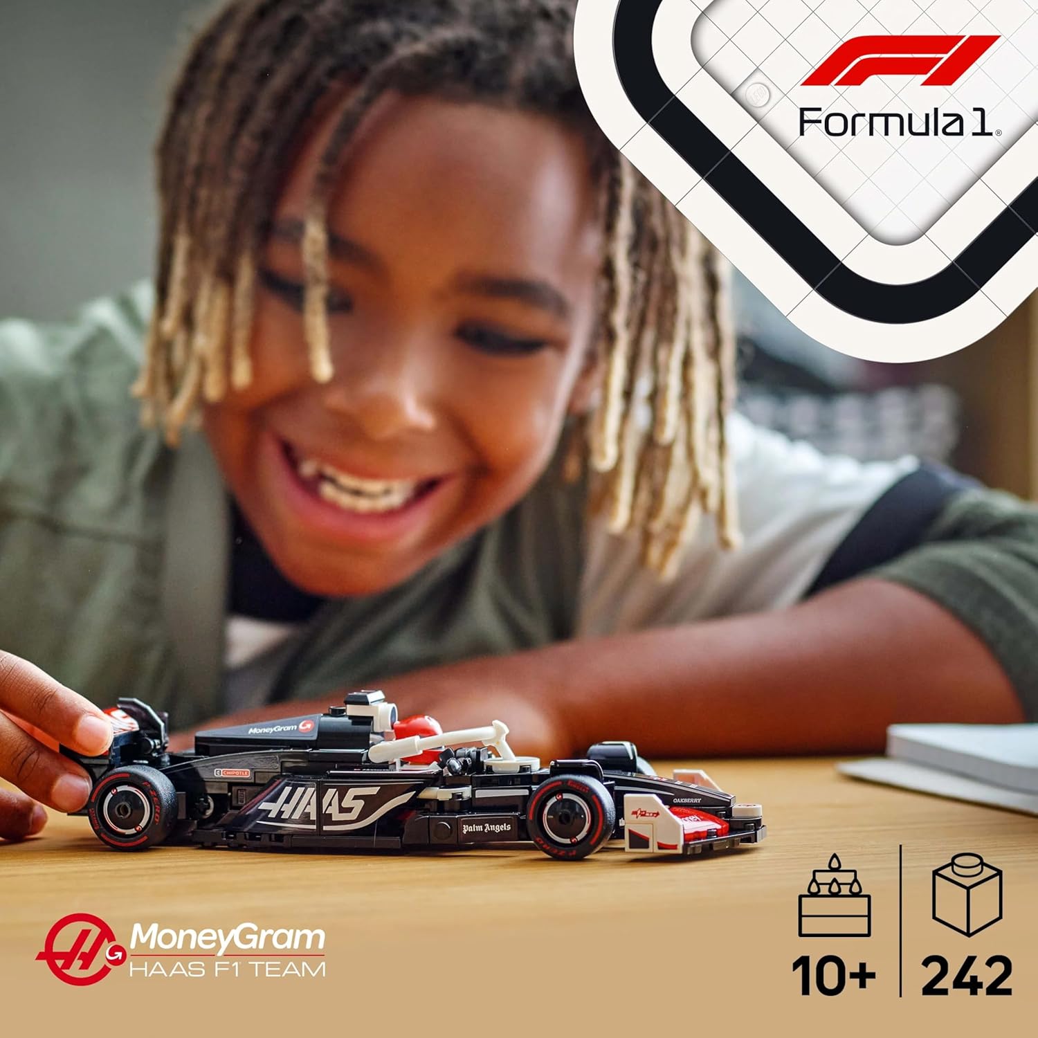 LEGO Speed Champions MoneyGram Haas F1 Team VF-24 Race Car Toy Vehicle 77250 Building Blocks Toys for 10+ Gift for Boys and Girls