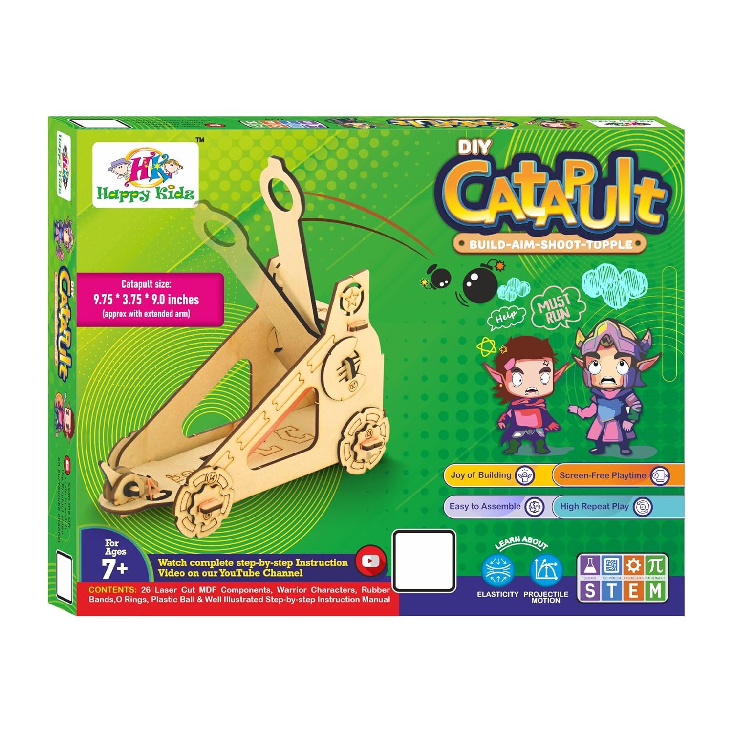 DIY Catapult - Science Toys for Kids, Make Your Own Toy, STEM Kit