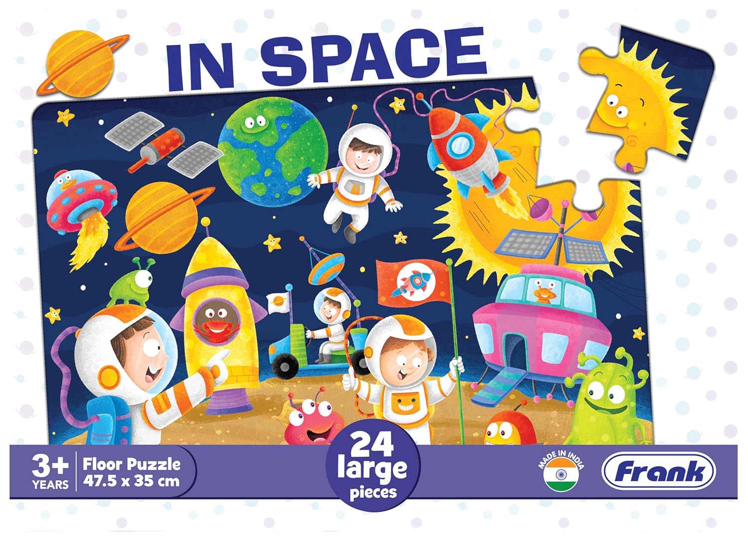 Frank in Space Floor Puzzle (24 Pieces) | Fun & Educational Toy for Kids 3+ Year Old