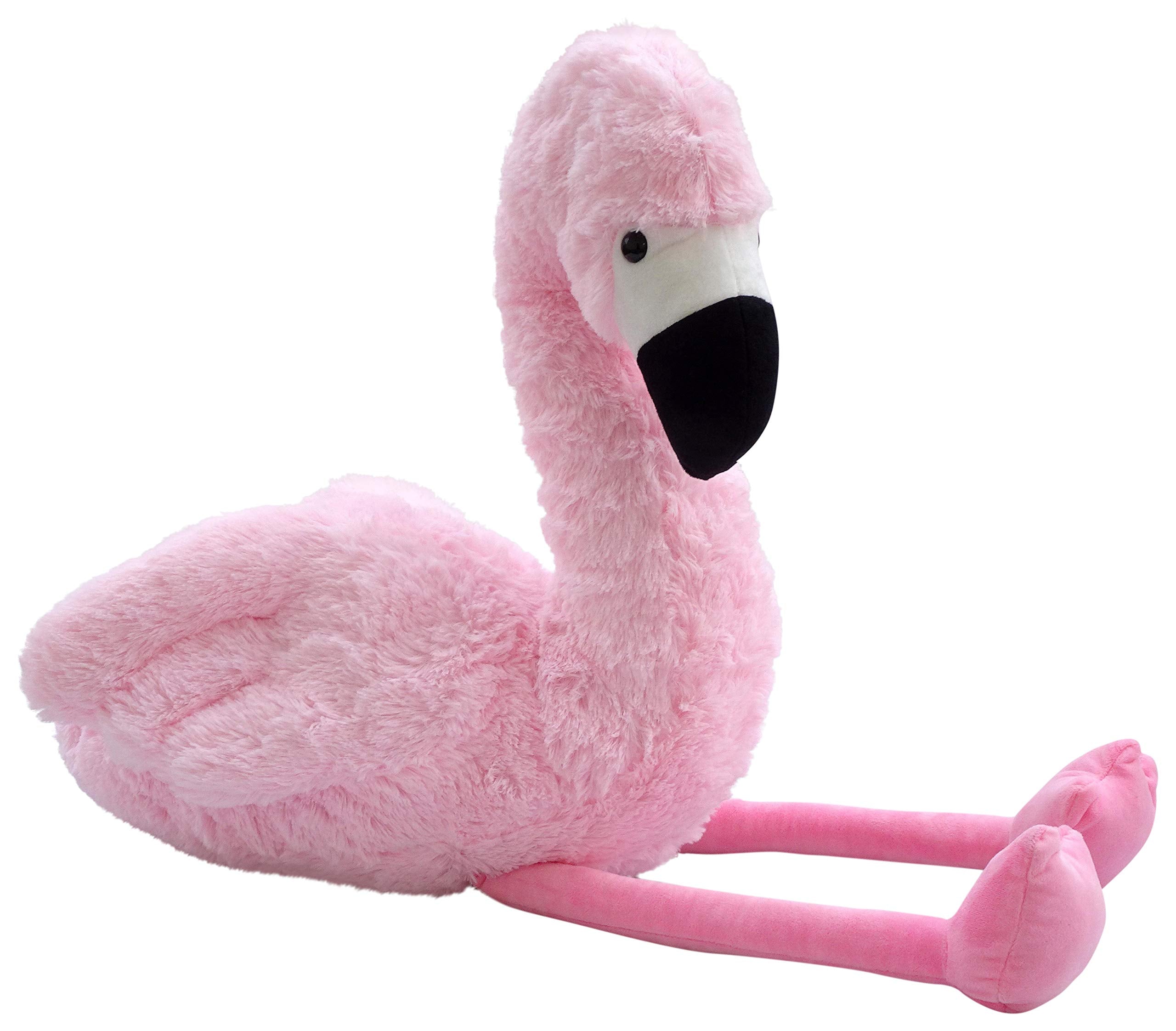 Soft Round Stuffed Flamingo Animal | Flamingo Plush Toys for Home Decor Cuddly | Flamingo Pillow Hugging Flamingo Doll Gift for Kids | Multicolor