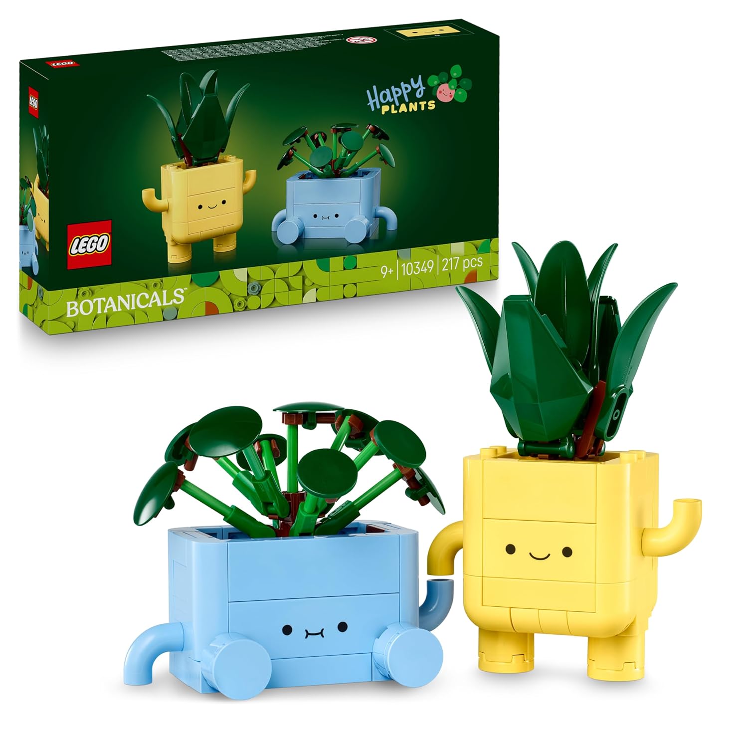 LEGO Botanicals Happy Plants Shelf Decor 10349 Building Blocks Toys for 9+ Gift for Boys and Girls