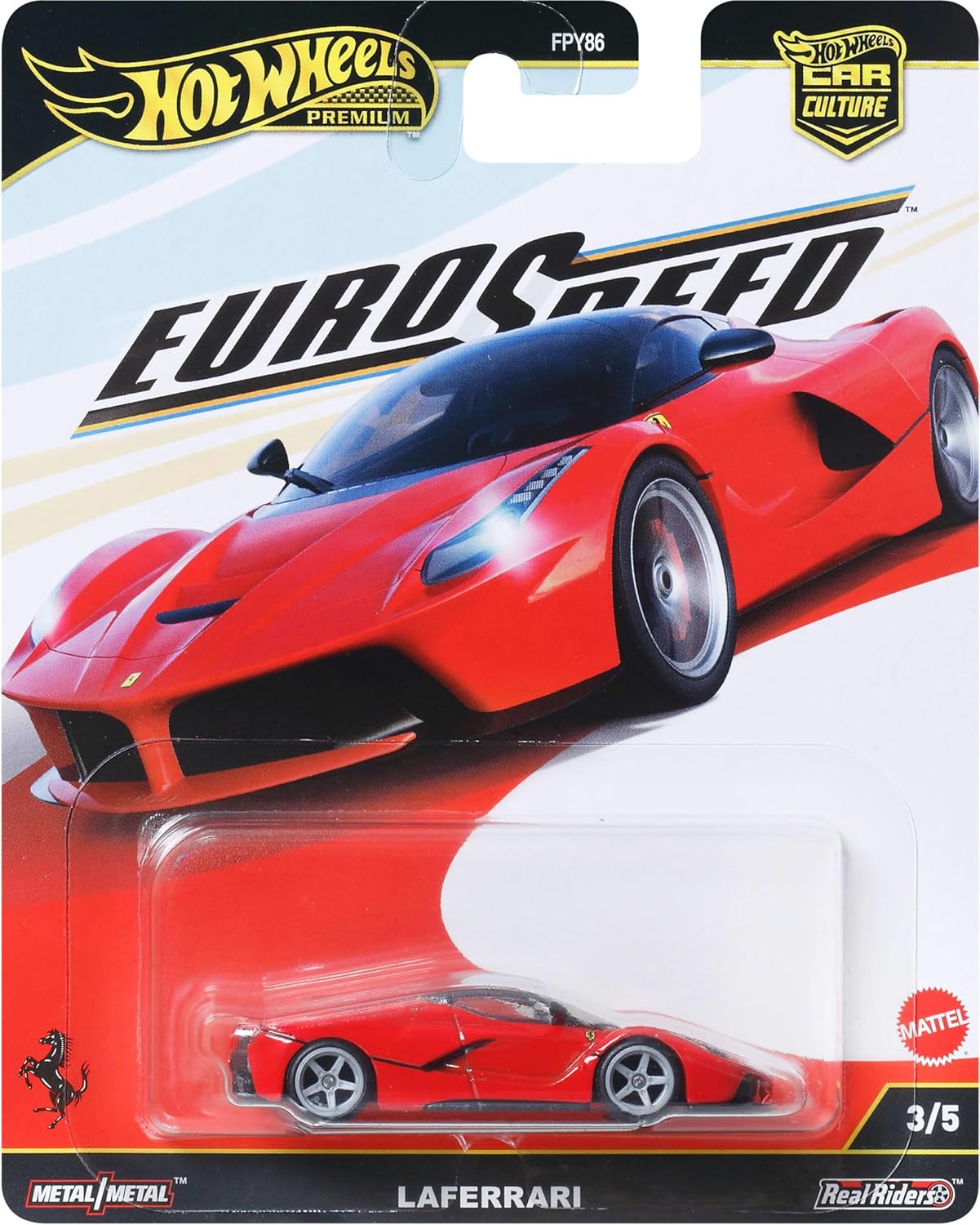 Hot Wheels Premium Euro Speed – LaFerrari (Imported | Metal/Metal | Real Riders)