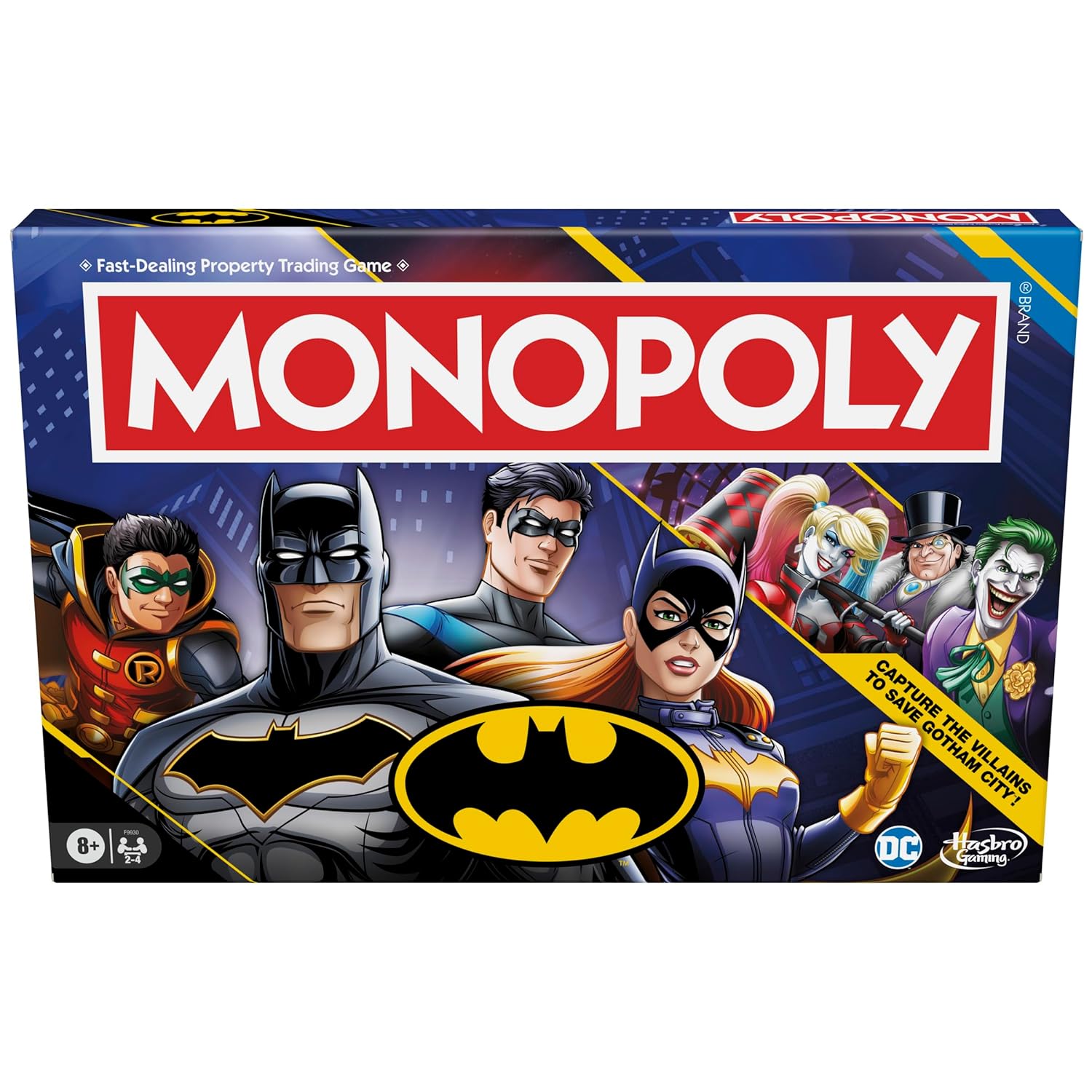 Monopoly Batman Edition Board Game | Monopoly Game for Batman Fans | 2 to 4 Players | Multicolor