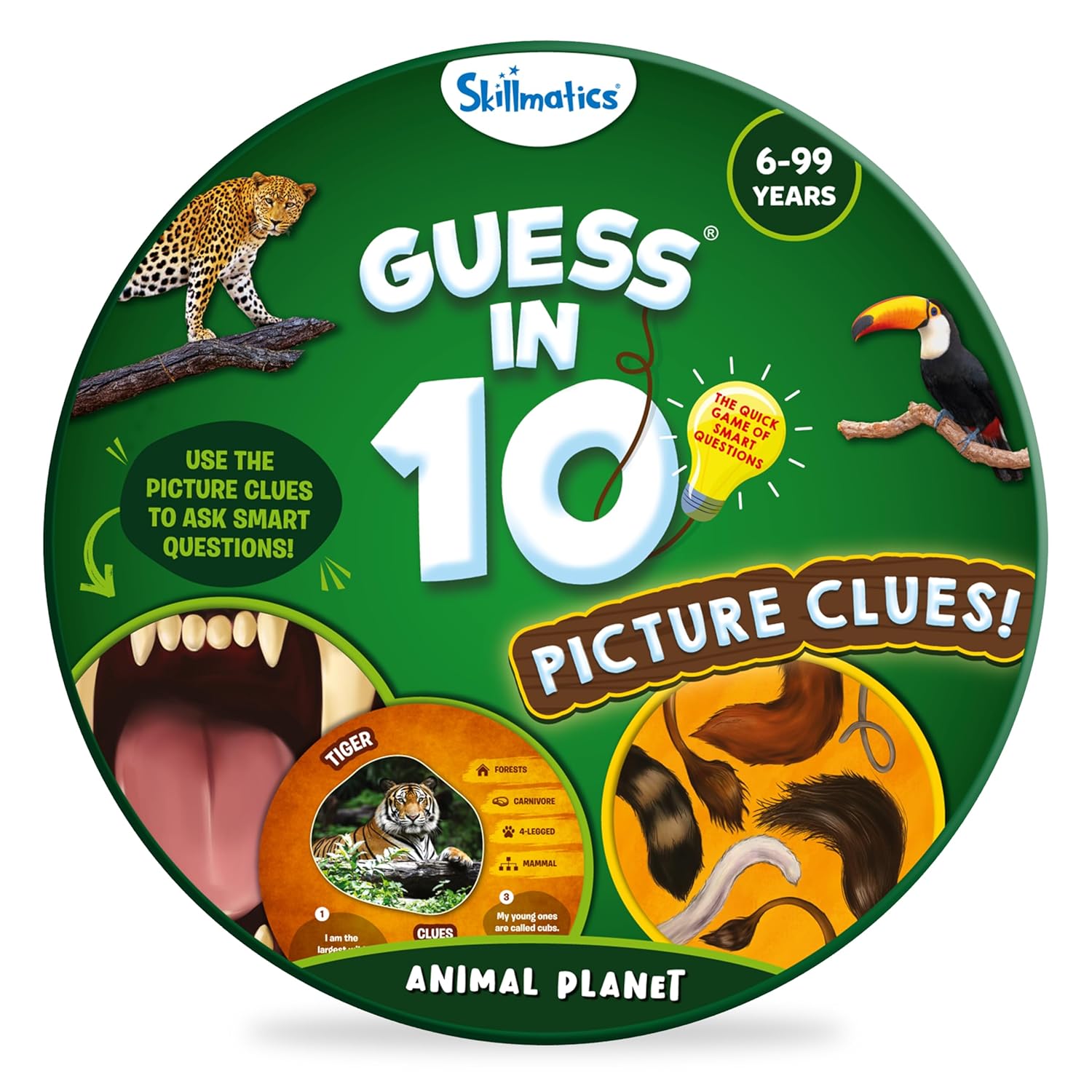 Skillmatics Card Game - Guess in 10 Picture Clues Animal Planet