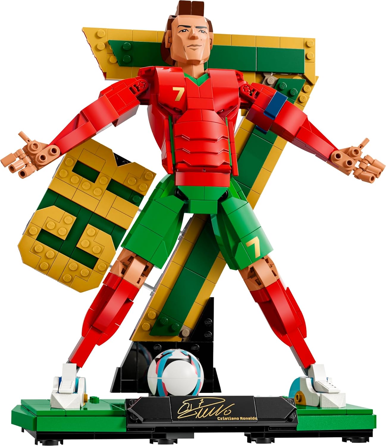 LEGO® Editions Cristiano Ronaldo – Soccer Legend - Building Set for Kids - Soccer Decor - 43016