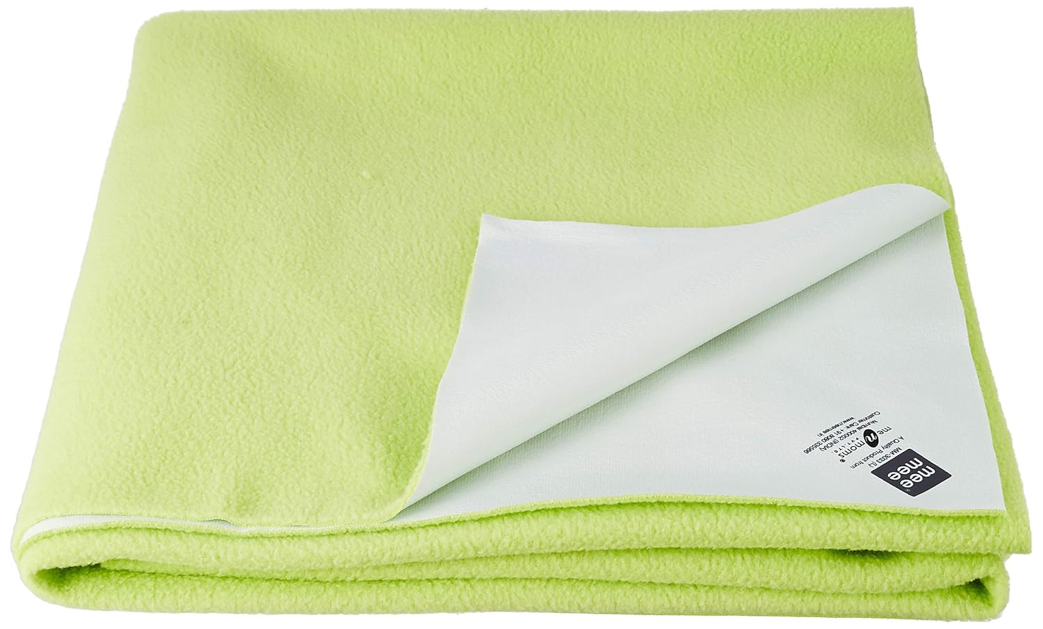 Mee Mee Reusable Water Proof Cotton Bed Protector Sheet/Extra Absorbent Mat/Dry Sheets/Urine Sheet/Dry Mat (Small, Green)