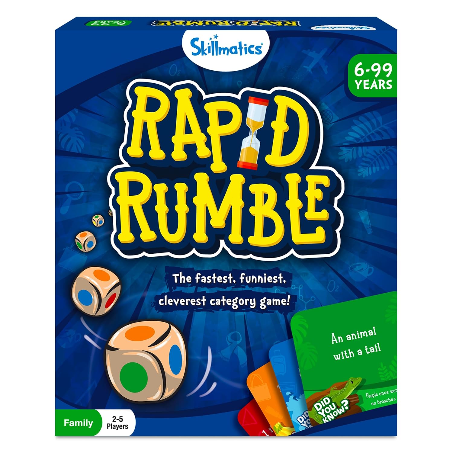 Skillmatics Board Game Rapid Rumble, Fun for Family Game Night, Educational Toy, Card Game for Kids