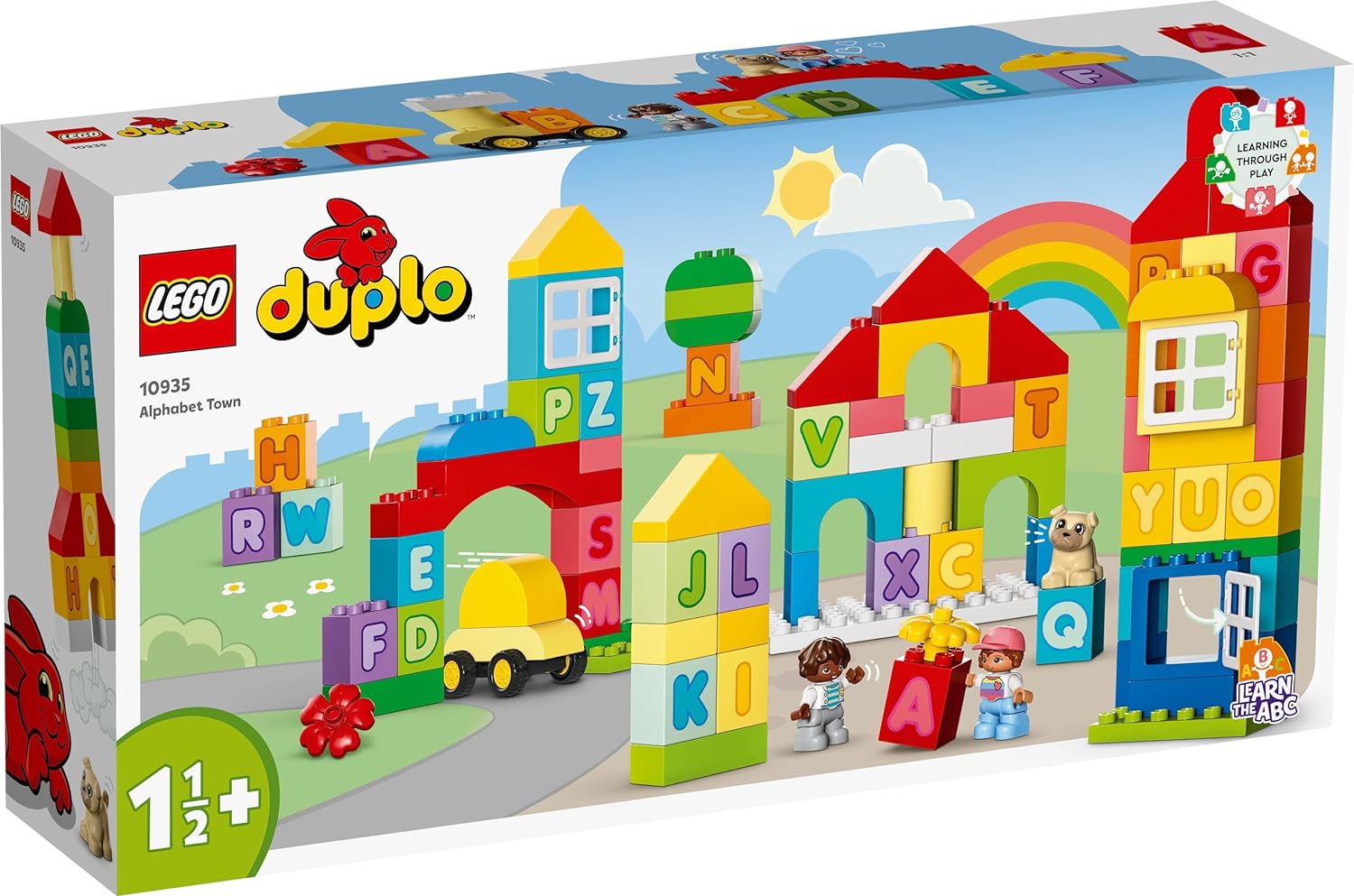 Lego 10935 DUPLO Classic Alphabet Town Building Toy Set - 87 Pieces - Multicolor (Box Damaged)