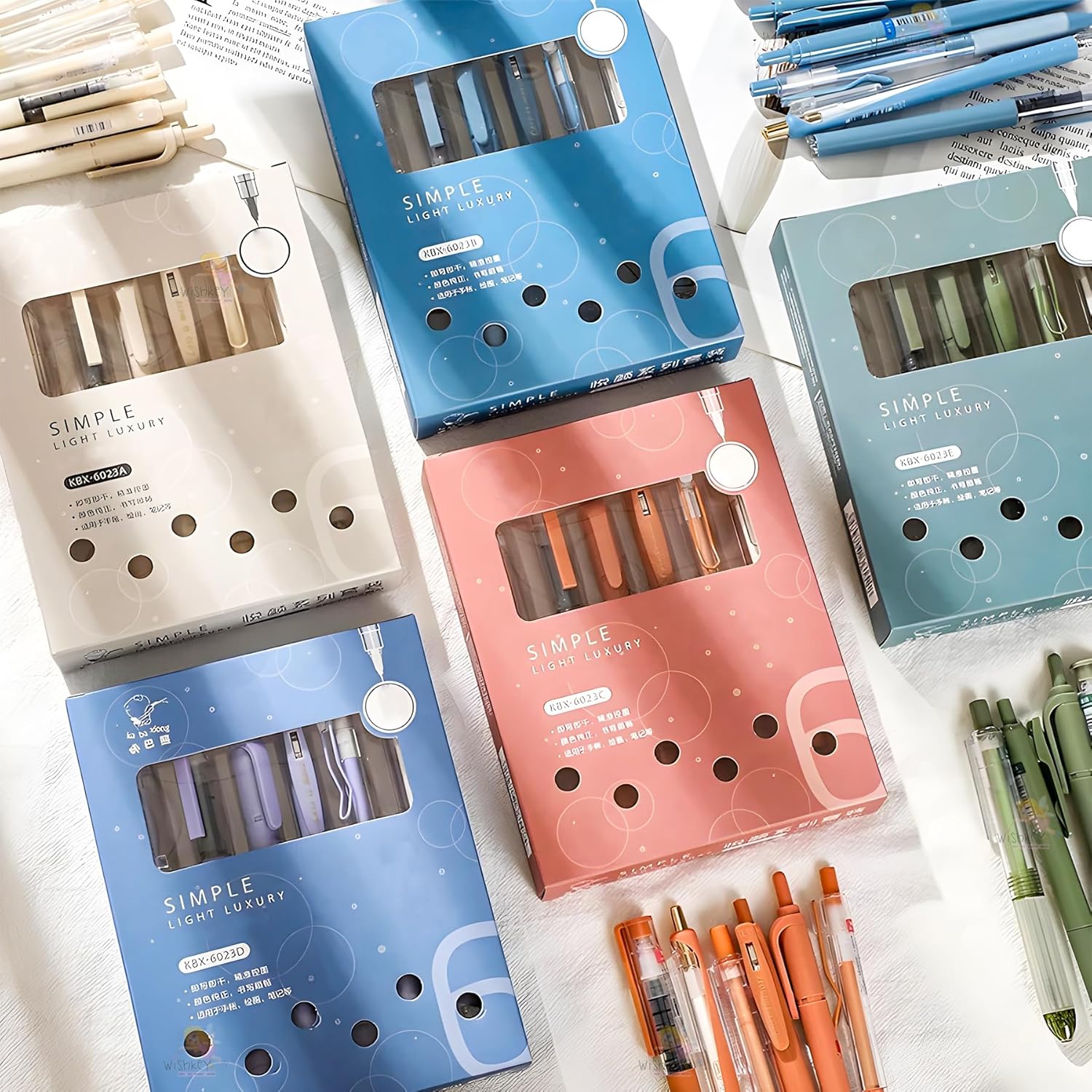 Stylish Retractable Gel Pen Set – Smooth Writing & Quick Dry Ink | 6 Pens in one Pack