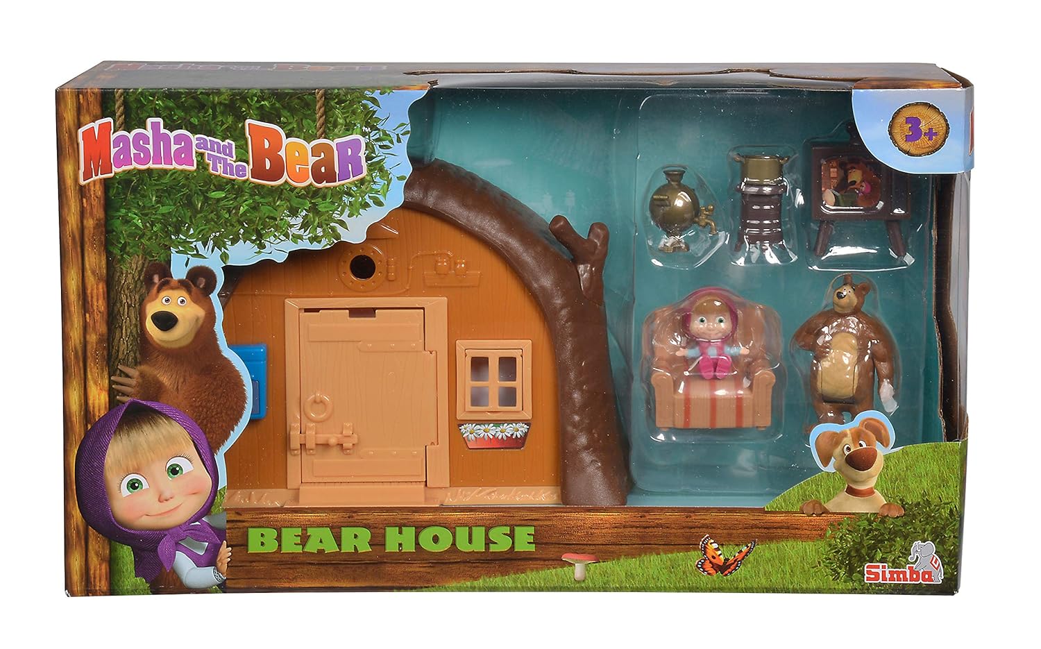 Simba Masha and the Bear: Bear’s House Playset Toys for Kids