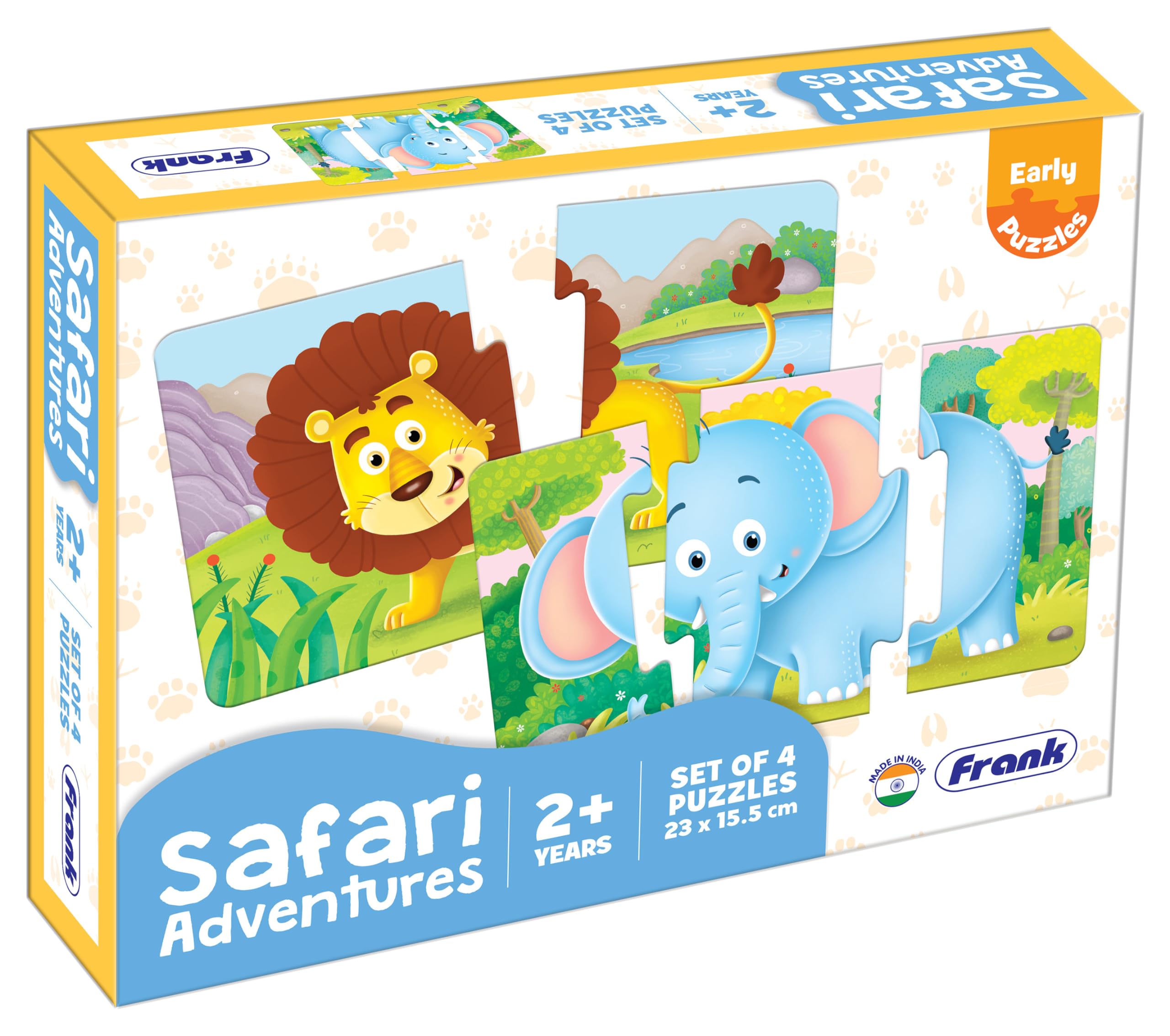 Frank Safari Adventures Early Jigsaw Puzzle Multicolor - 14 Pieces