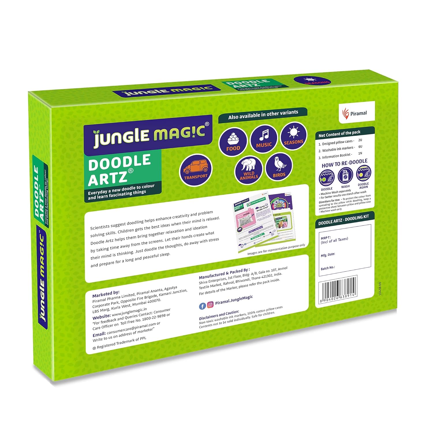 Jungle Magic Cotton Doodle Artz - Transport