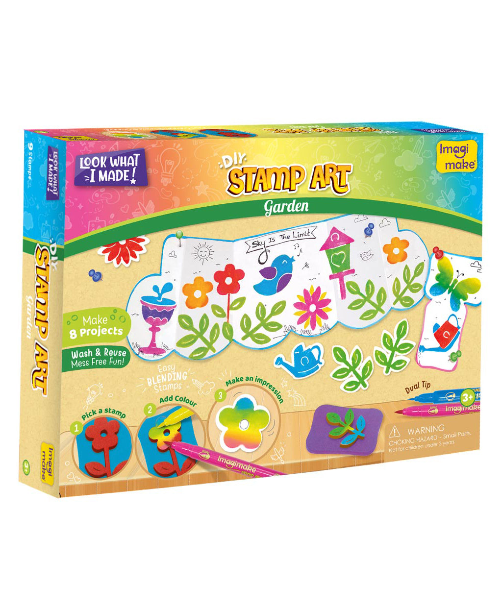 Imagimake Stamp Art Garden Kit - Multicolour