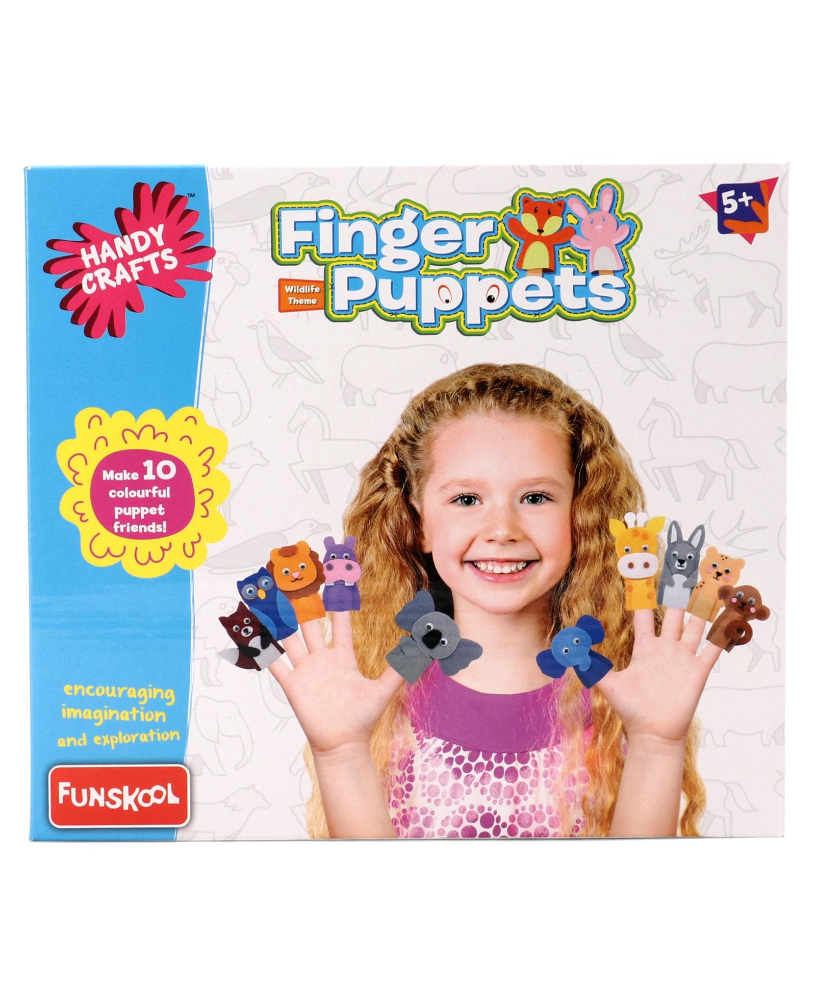 Funskool Handcraft DIY Finger Puppets Set 41 Pieces Kidsinfy.in