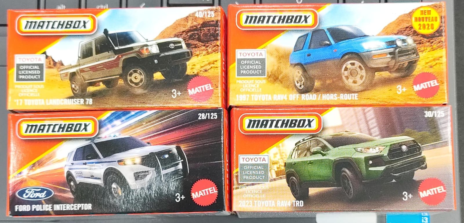 Matchbox Mainline - Combo Pack of 4 Cars - DNK70-3