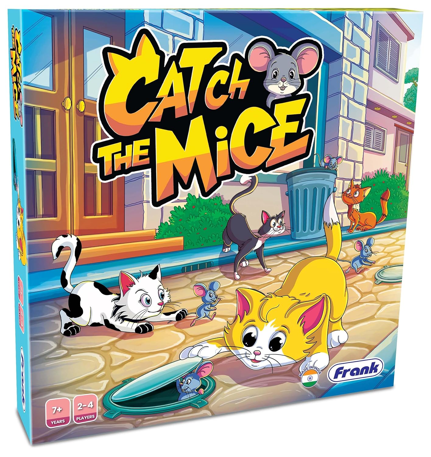 Frank Catch The Mice Game Board Game | Brain Booster Educational Puzzle for Kids Age 7+ | Visual Memory Board Game with Cat & Mouse Theme | Jigsaw Puzzle Fun | Gift Box Toy for 2-4 Players & Families