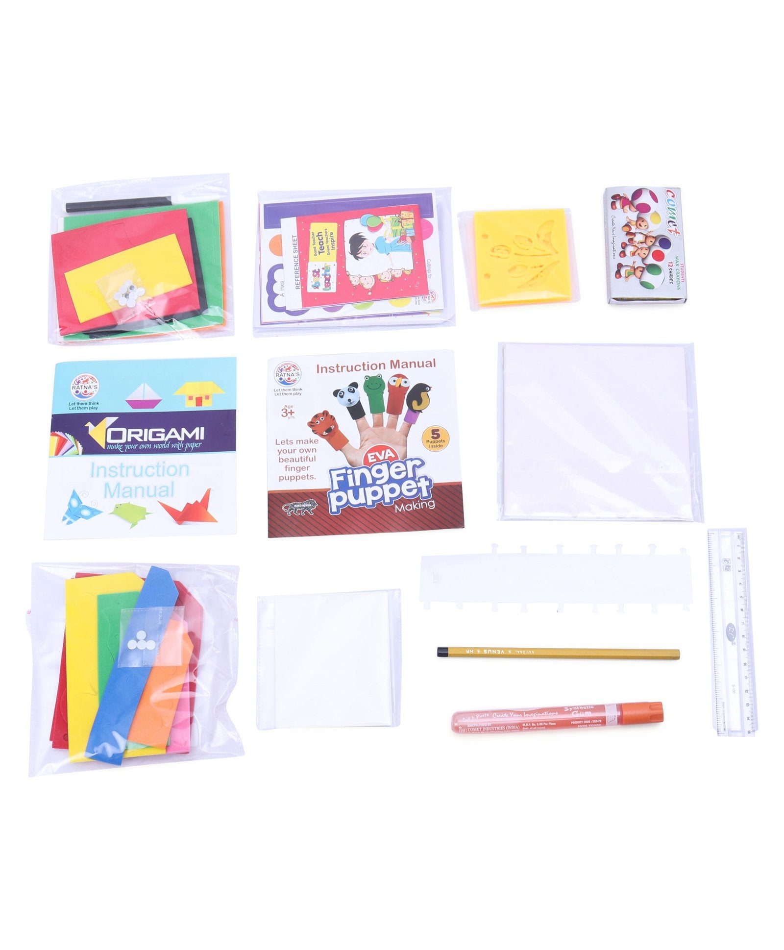 RATNA'S 5 In 1 Craft kit - A perfect creative kit for kids - Multicolor