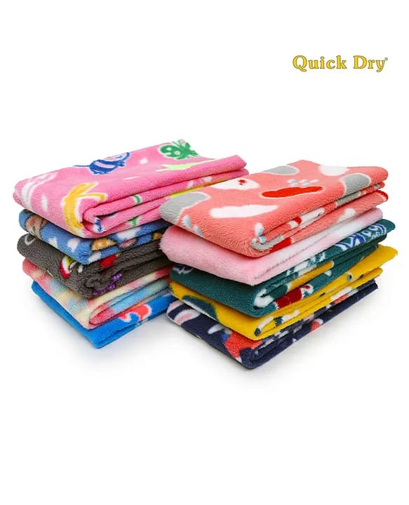 Quick Dry Baby Bed Protector Vibro Deer Print Sheet - Medium