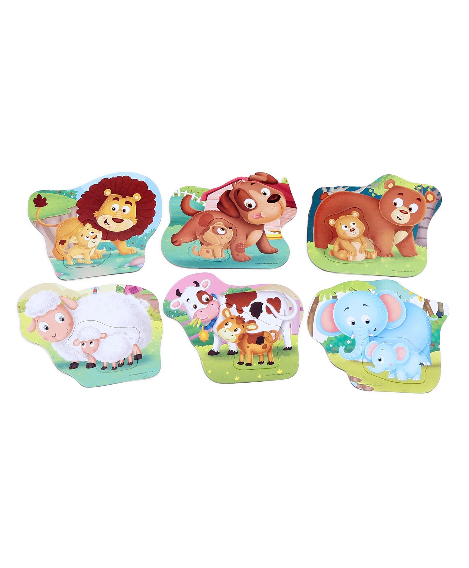 Frank Animals and Babies Early Jigsaw Puzzle Multicolor - 14 pieces