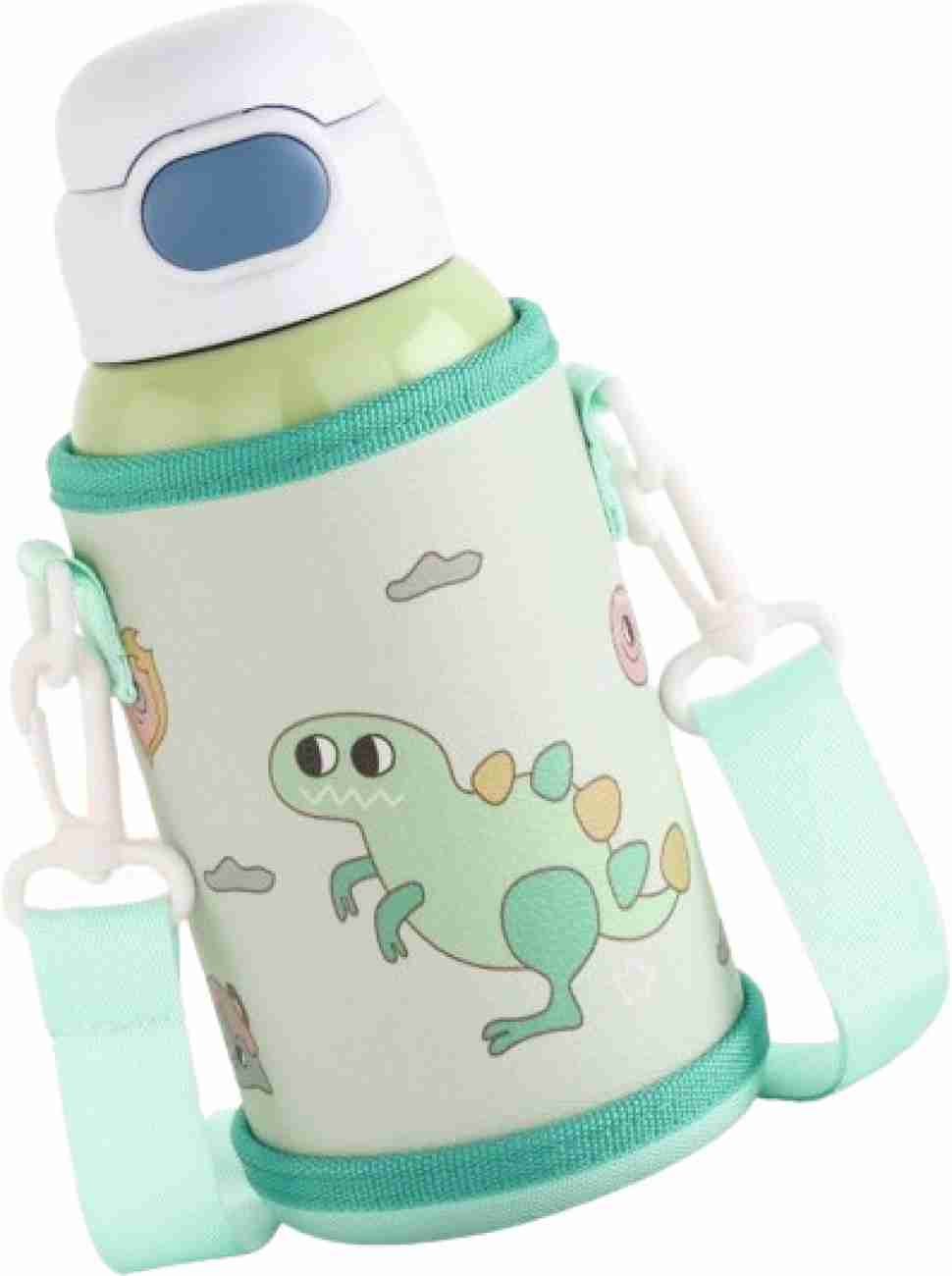 500ml Kids Thermos Bottle – Stainless Steel Straw Cup with Case | Cartoon Leak-Proof Vacuum Flask | Children Thermal Water Bottle
